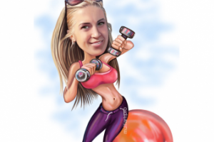 Шарж фитнес