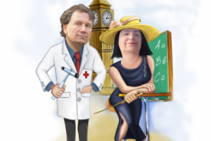Шарж врач и педагог