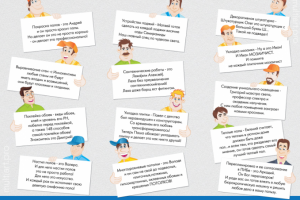 Евробуклет с персонажами