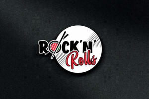 Разработка логотипа для доставки японской кухни ROCK`N Rools