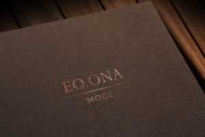 Разработка логотипа для женской одежды EQ.ONA