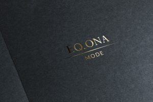 Разработка логотипа для женской одежды EQ.ONA