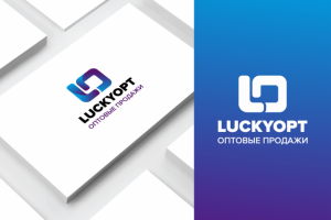 Разработка логотипа для сайта оптовых продаж LUCKYOPT