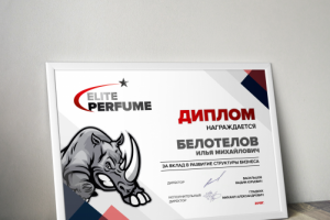 Разработка диплома для компании ELITEPERFUME