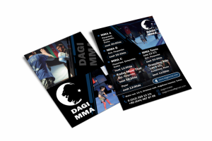 Разработка дизайн-макета листовки для DAGI MMA