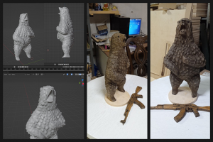 Медведь для фрезы