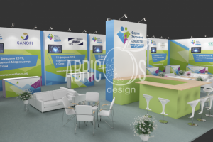 Выставочный стенд Здоровье 80+ вид 3