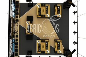 Выставочный стенд Pioneer вид сверху