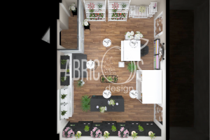 Салон цветов AMORE+FIORI ид сверху