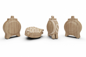 Бутылка деревянная