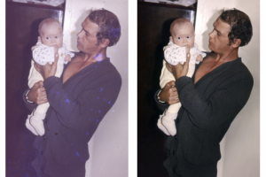 Восстановление старой фотографии, реставрация