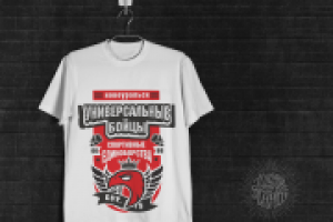 Принт на футболку для команды по единоборствам