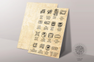 Отрсиовка древних символов для квеста для шоу "Открывашка"