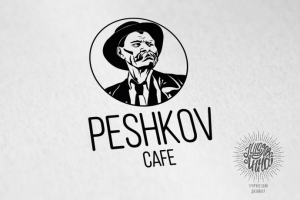лого для кофейни "PESHKOV"