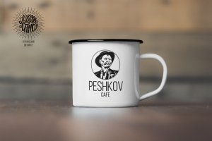 лого для кофейни "PESHKOV"