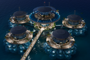 HIVE. Подводная гостиница. Бермуды. Вечер