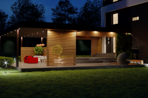 Терраса, ночной вид