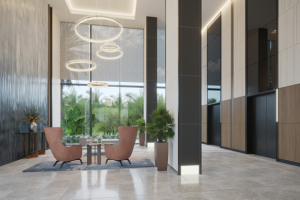 Визуализация лобби в Чикаго