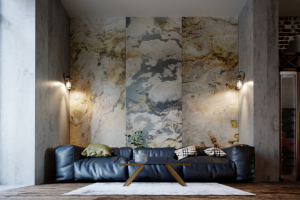 Дизайн гостиной таунхауса в Москве