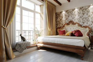 Дизайн спальни в таунхаусе. Москва