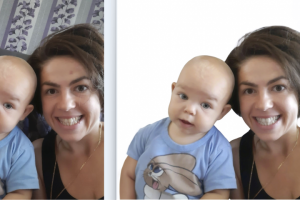 Добавить на фото, раздвинуть фото