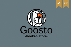 Логотип для кальянной в Израиле / интернет магазина - Goosto