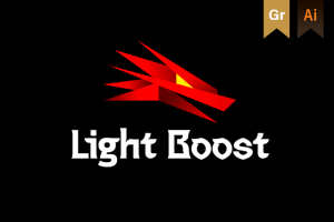 Логотип для сервиса игрового бустинга - Light Boost