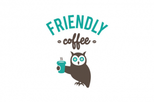 Логотип для сети кофеен - Friendly coffee