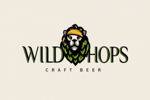 Логотип для магазина крафтового пива - Wild Hops