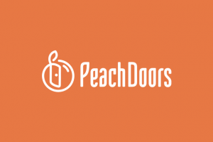 Логотип для магазина дверей - Peach Doors