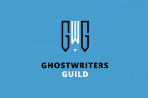 Логотип для маркетплейса Ghostwritersguild. Платформа для студентов и райтеров по выполнению учебных, научных и консалтинговых работ.