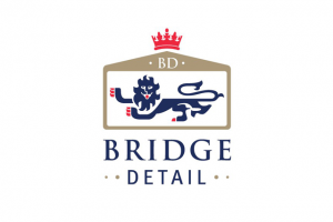Логотип для московской студии детейлинга Bridge Detail. Уход за автомобилями премиум-класса - полировка, химчистка, нанесение защитных покрытий.