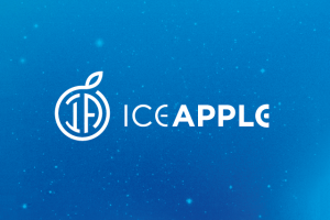 Логотип для магазина и мастерской техники Apple. Ice Apple