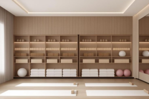 Дизайн студии растяжки и фитнеса