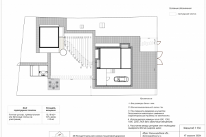 Пошаговая дорожка эскизный ландшафтный проект Калининград