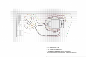 Разбивка дорожек эскизного ландшафтного проекта Воздушный сон