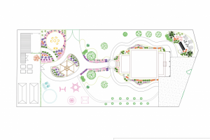 Генплан эскизного ландшафтного проекта В