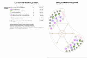 Цветник 5 эскизного ландшафтного проекта В