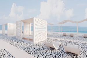 Разработка мафов для пляжа "Звездный"  г. Сочи