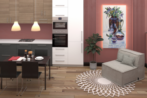 Recreation area in the kitchen.