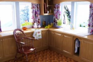 Моделирование и визуализация интерьера кухни