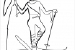 Skier. Лыжник.