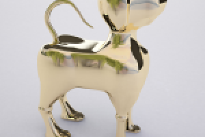 Собака золотая. Dog golden.