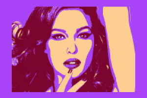 Моника Белуччи. Портрет в стиле Поп-арт.