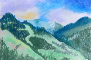 Горы Заилийского Алатау. Зарисовка