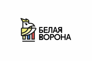 Логотип для русского книжного магазина в Сербии "Белая ворона"