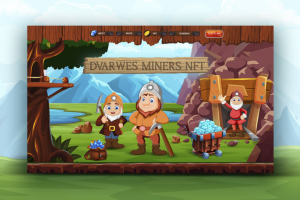Сайт NFT-проекта "Dvarwes miners NFT"
