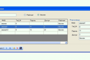 Работа с БД Access
