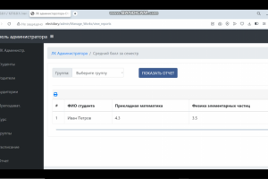 Разработать электронный журнал /дневник для колледжа
