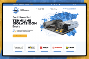 Landing page. Техническая изоляция в Эстонии.